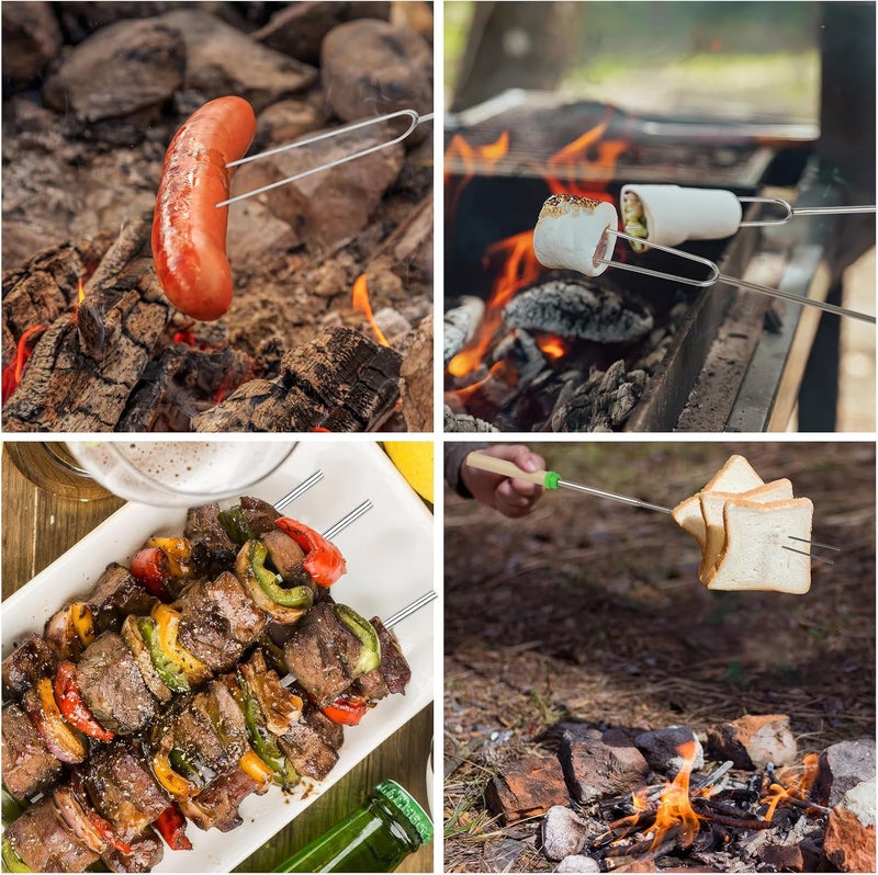 Opvixi 10 Pack Extendable Marshmallow Roasting Sticks - Image 5